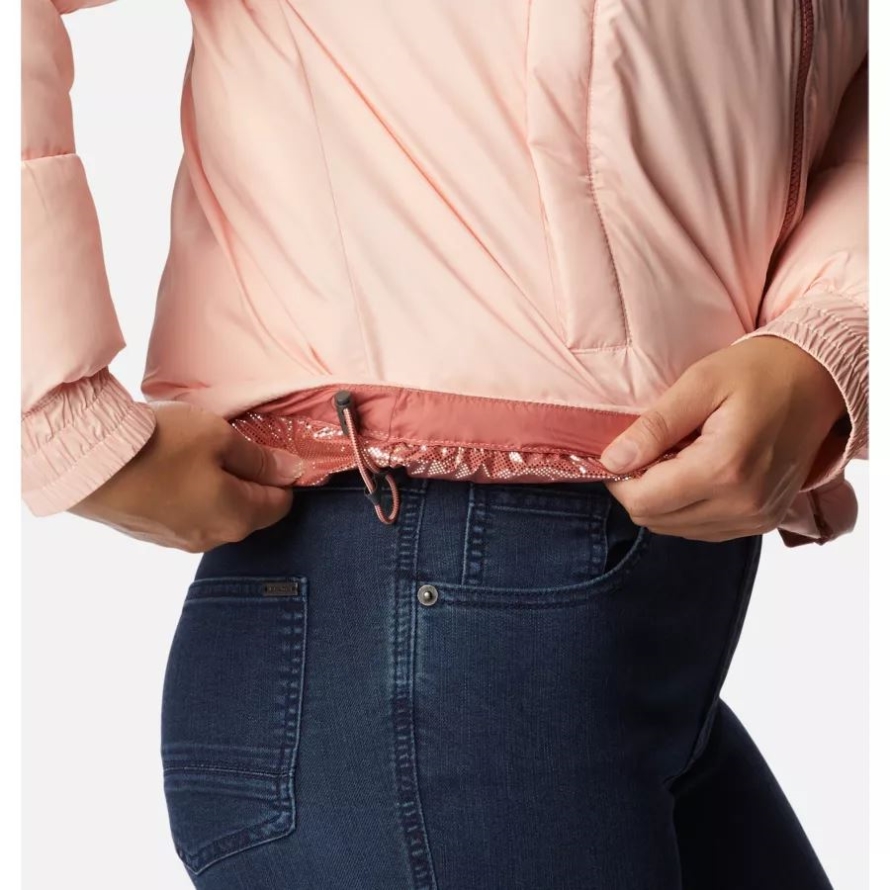 Columbia Women's Pike Lake Cropped Jacket Peach Blossom/Dark Coral