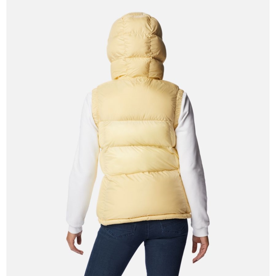 Columbia Women's Pike Lake II Hooded Insulated Puffer Vest Cornstalk