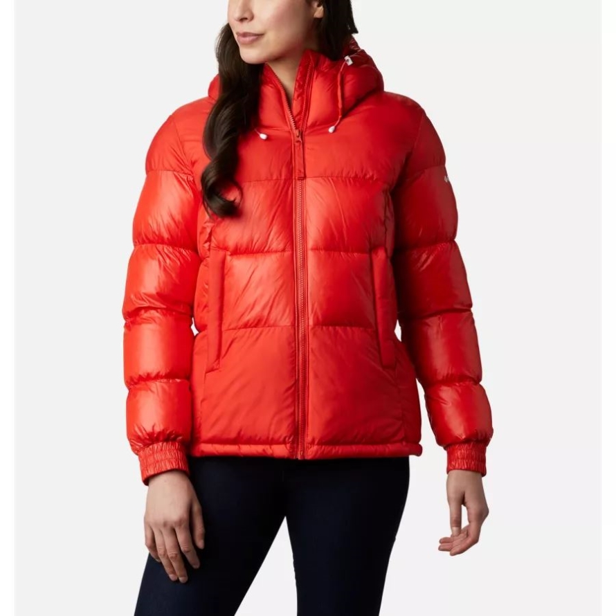 Columbia Women's Pike Lake II Insulated Hooded Puffer Jacket Bold Orange