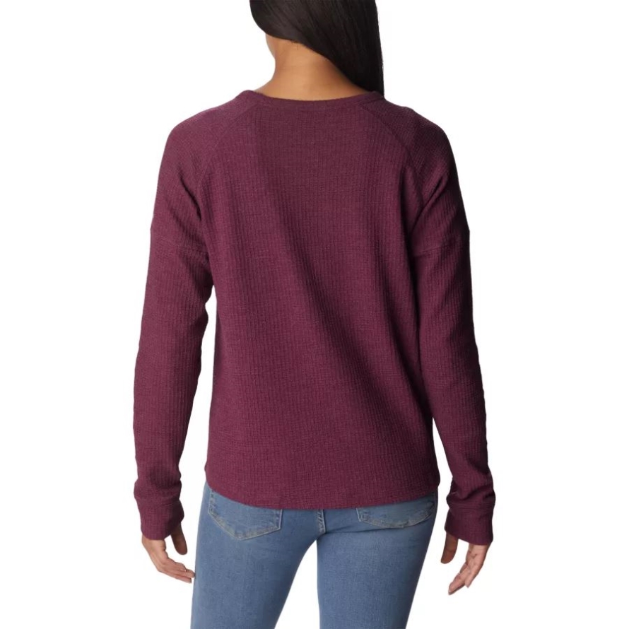 Columbia Women's Pine Peak Long Sleeve Thermal Shirt Marionberry Heather