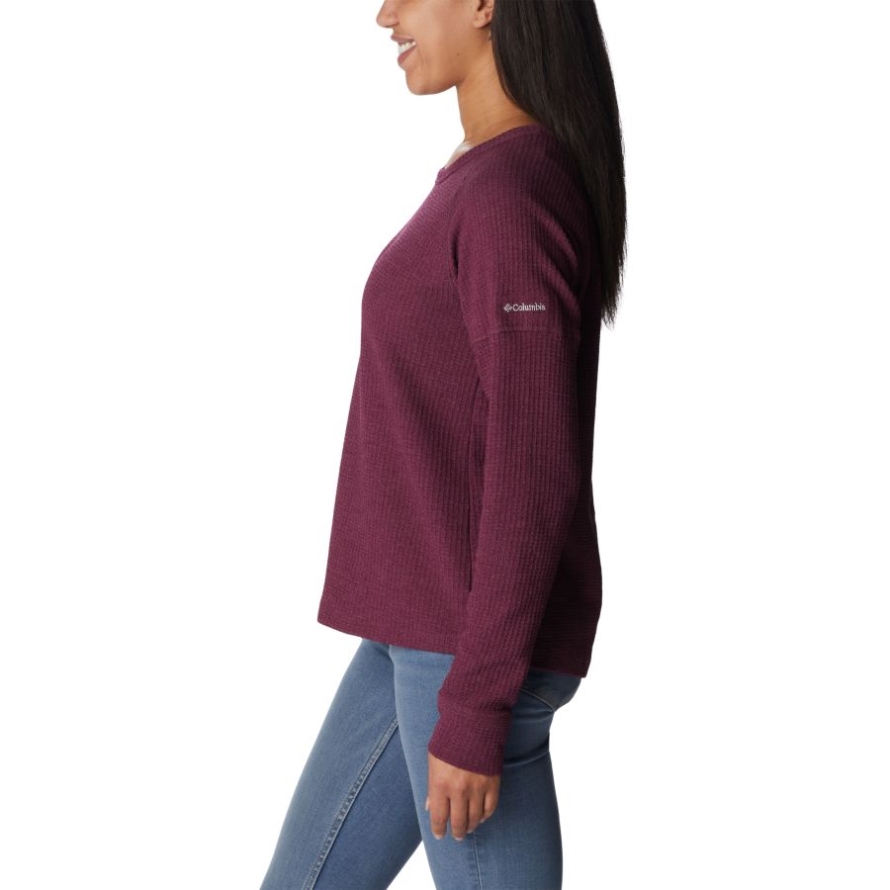 Columbia Women's Pine Peak Long Sleeve Thermal Shirt Marionberry Heather