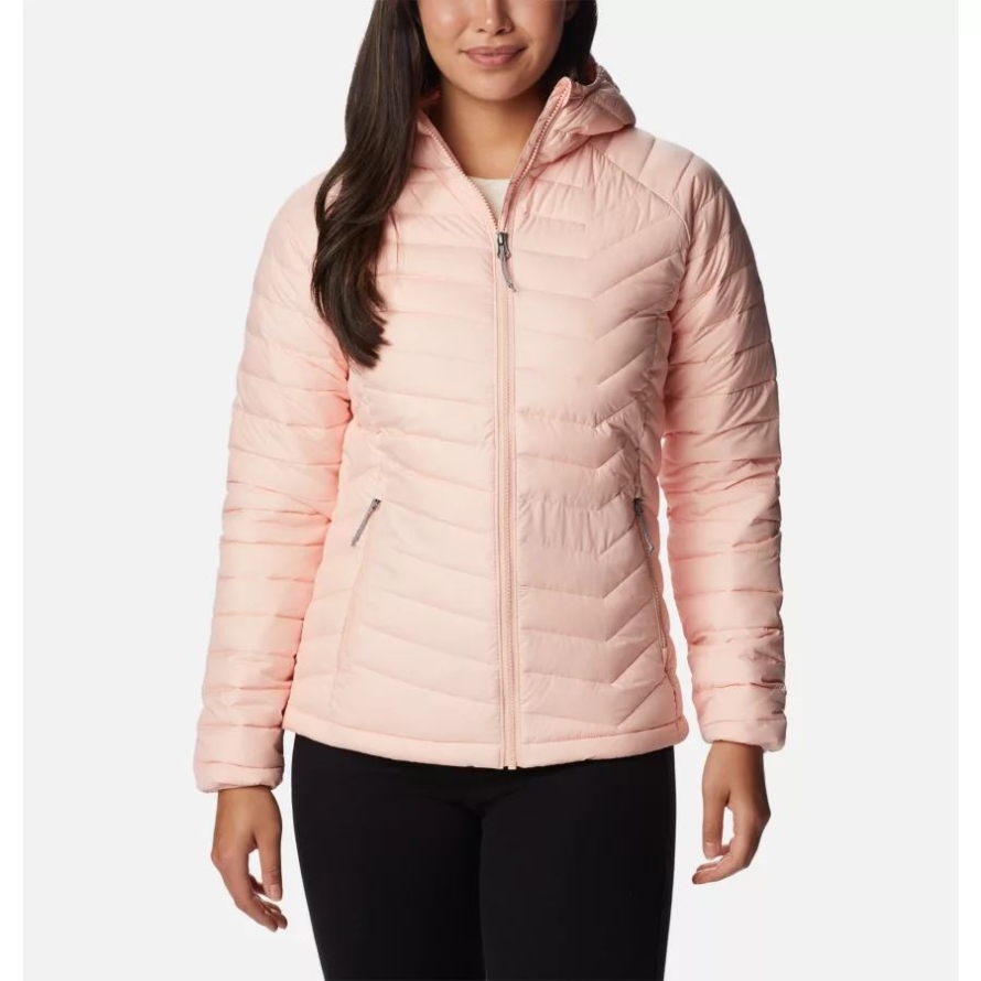 Columbia Women's Powder Lite Hooded Jacket Peach Blossom