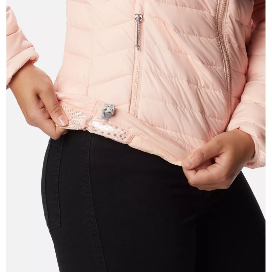 Columbia Women's Powder Lite Hooded Jacket Peach Blossom