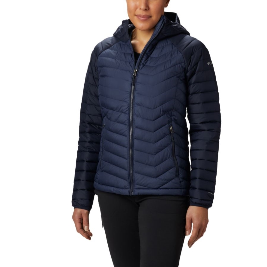 Columbia Women's Powder Lite Insulated Hooded Jacket Nocturnal/Dark Nocturnal