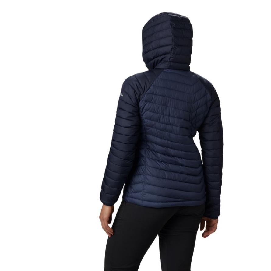 Columbia Women's Powder Lite Insulated Hooded Jacket Nocturnal/Dark Nocturnal