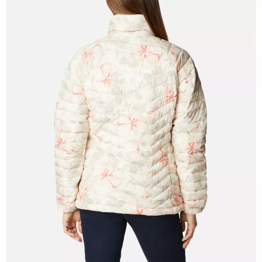 Columbia Women's Powder Lite Jacket Chalk Aurelian Print