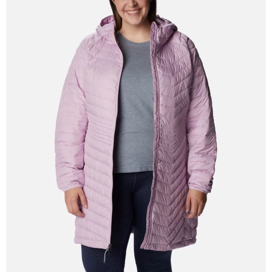 Columbia Women's Powder Lite Mid Jacket Plus Size Aura