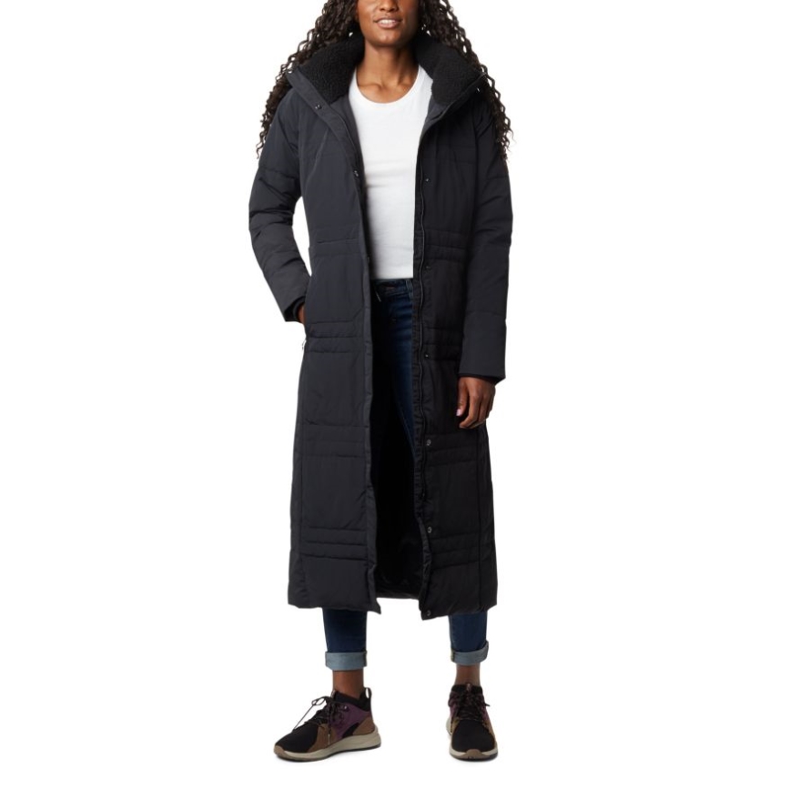 Columbia Women's Ruby Falls Hooded Down Long Jacket Black