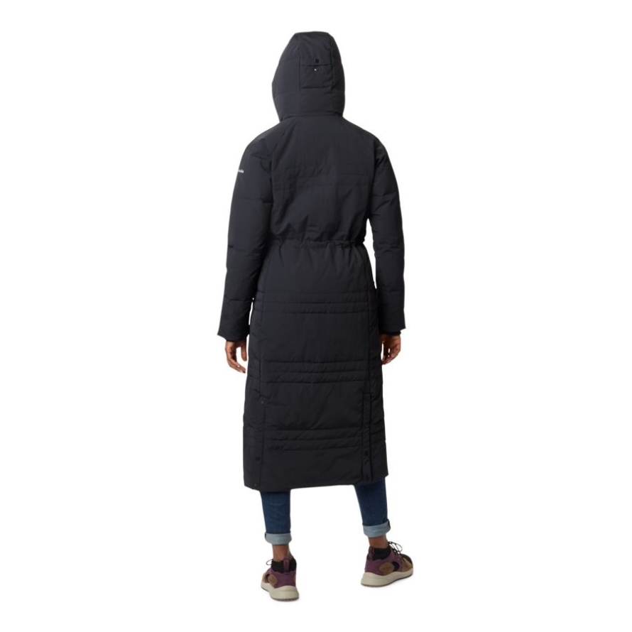 Columbia Women's Ruby Falls Hooded Down Long Jacket Black