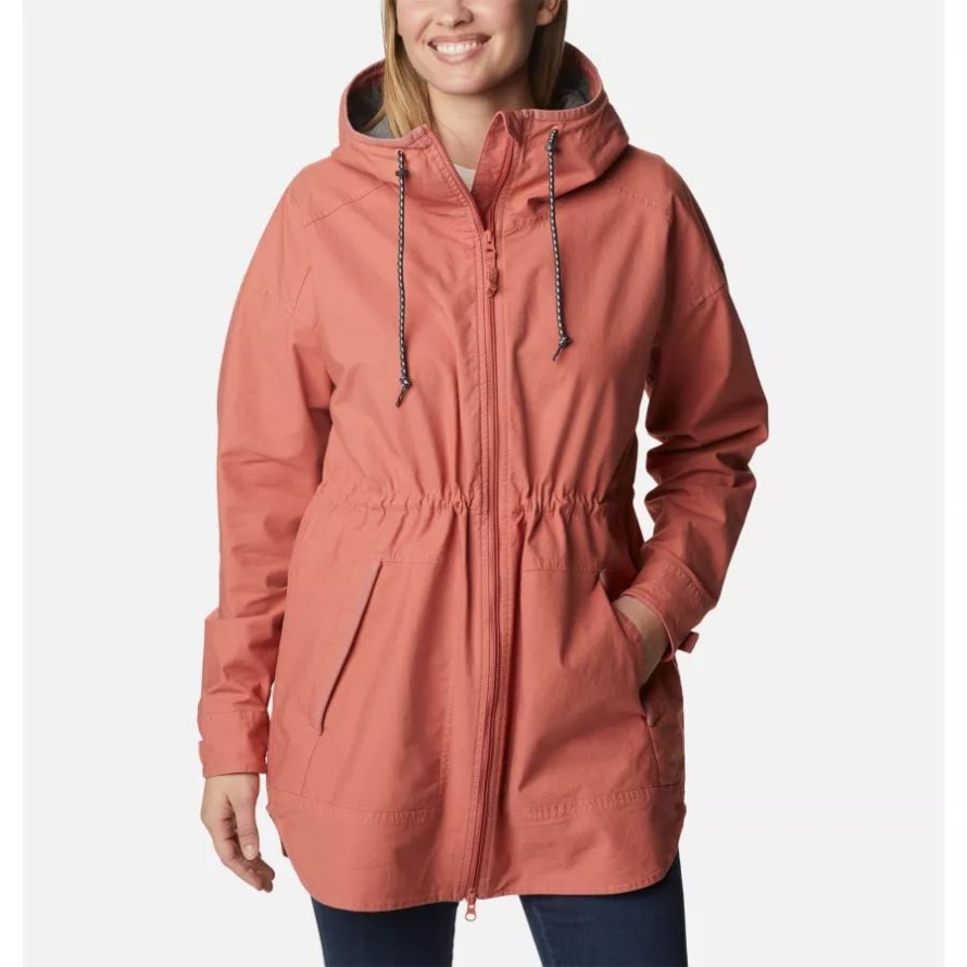 Columbia Women's Sage Lake Long Lined Jacket Dark Coral