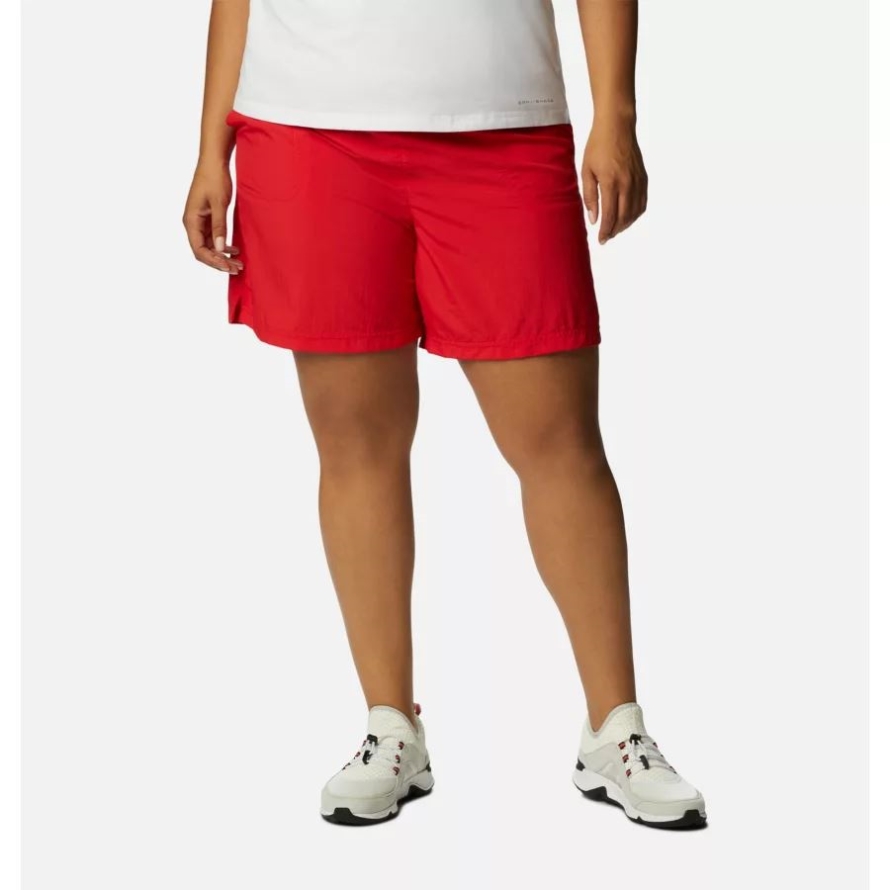 Columbia Women's Sandy River Shorts Plus Size Red Lilly