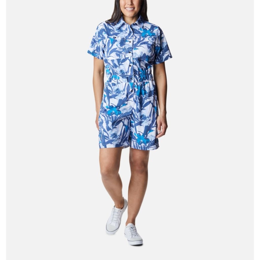 Columbia Women's Silver Ridge Utility Romper White/Floriculture