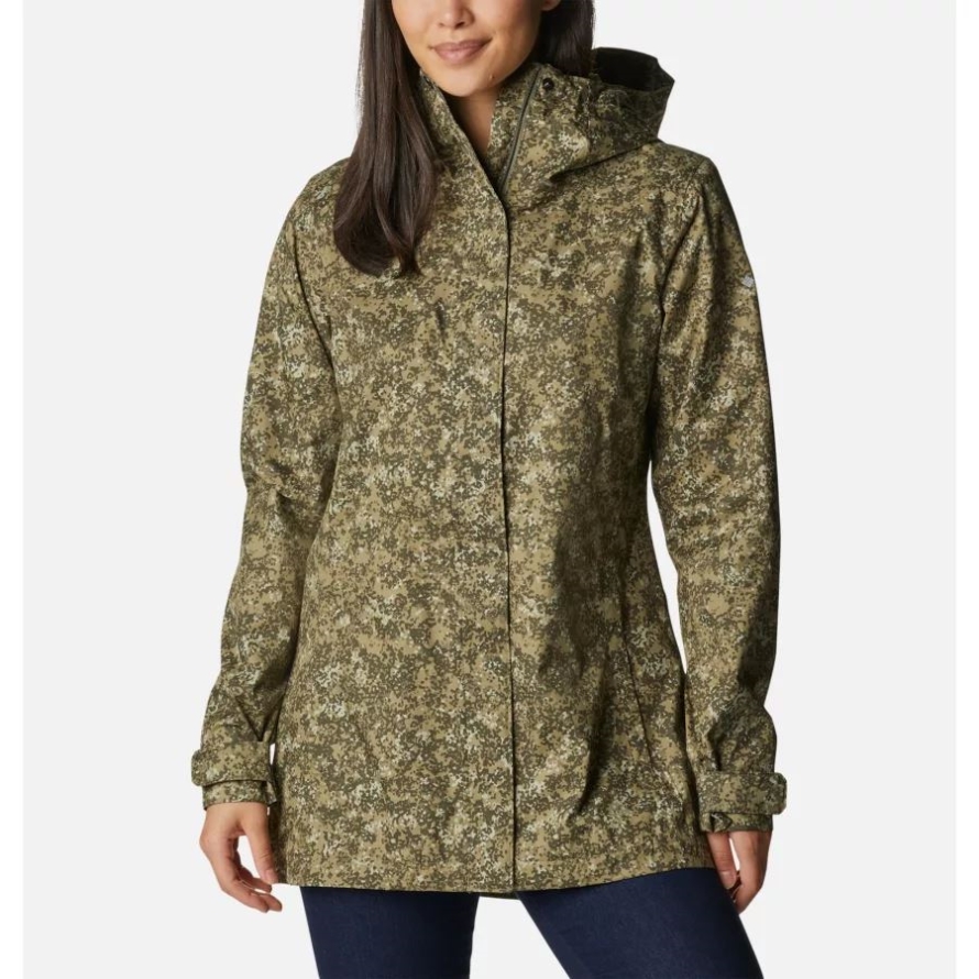 Columbia Women's Splash A Little II Jacket Safari Dotty Disguise Print