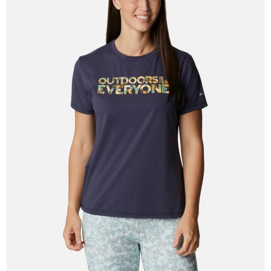 Columbia Women's Sun Trek Graphic T-Shirt II Nocturnal/Be Outdoors