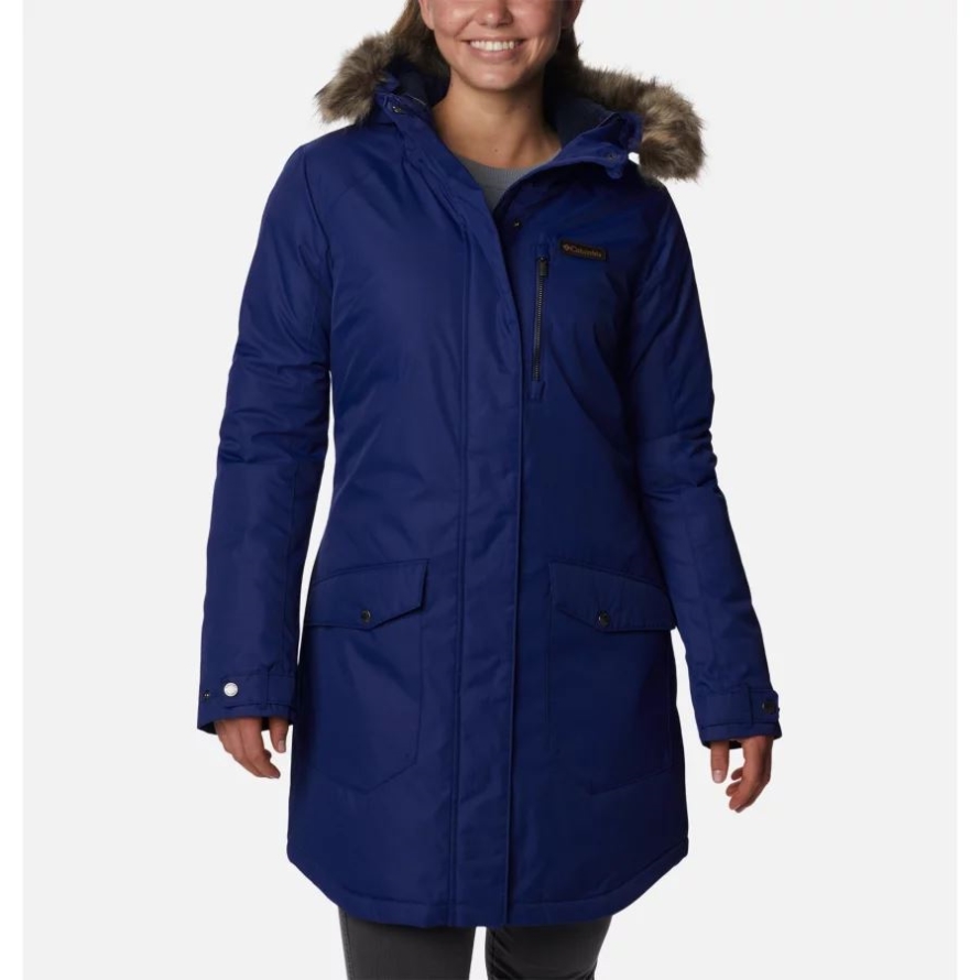 Columbia Women's Suttle Mountain Long Insulated Jacket Dark Sapphire
