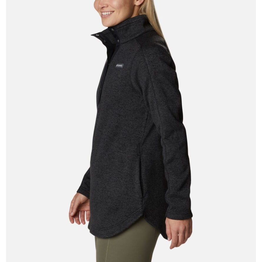Columbia Women's Sweater Weather Fleece Tunic Black Heather