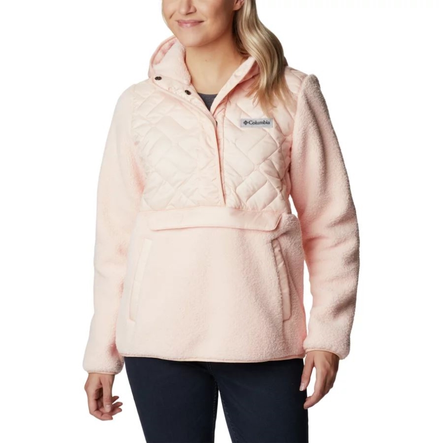 Columbia Women's Sweet View Fleece Hooded Pullover Peach Blossom