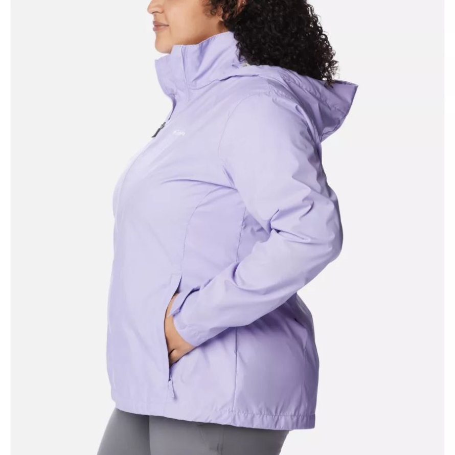 Columbia Women's Switchback III Jacket Plus Size Frosted Purple