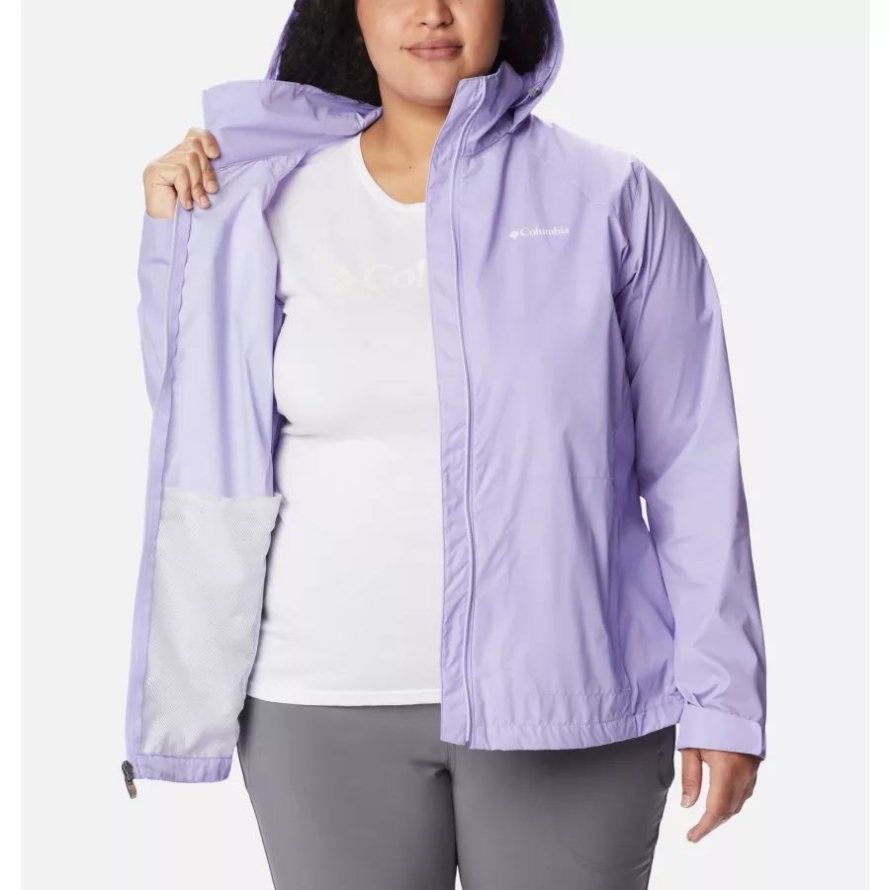 Columbia Women's Switchback III Jacket Plus Size Frosted Purple