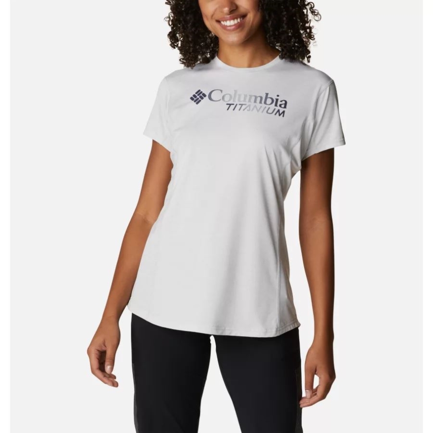 Columbia Women's Titan Pass Graphic T-Shirt White/Nocturnal
