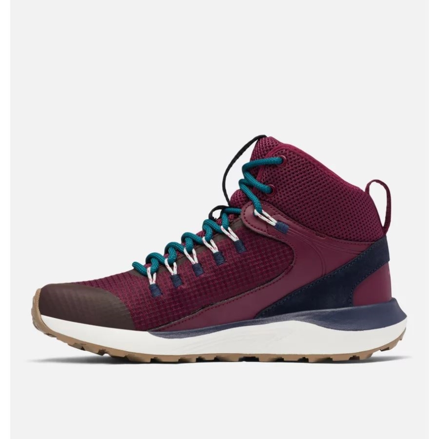 Columbia Women's Trailstorm Mid Waterproof Shoe Wide Marionberry/Deep Water