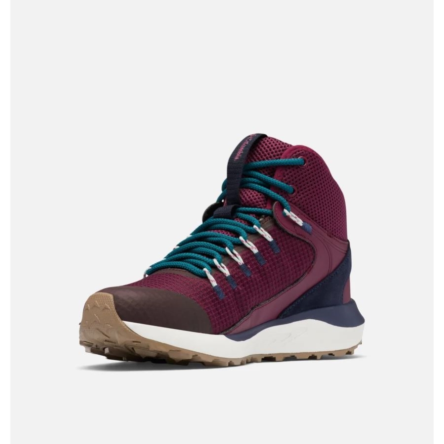 Columbia Women's Trailstorm Mid Waterproof Shoe Wide Marionberry/Deep Water