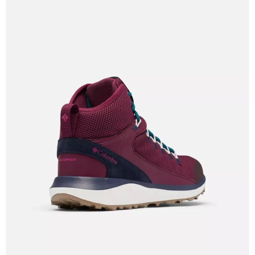 Columbia Women's Trailstorm Mid Waterproof Shoe Wide Marionberry/Deep Water