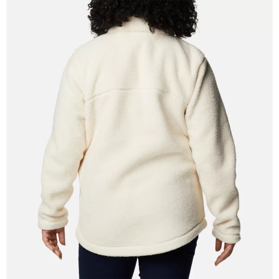 Columbia Women's West Bend Full Zip Fleece Jacket Plus Size Chalk