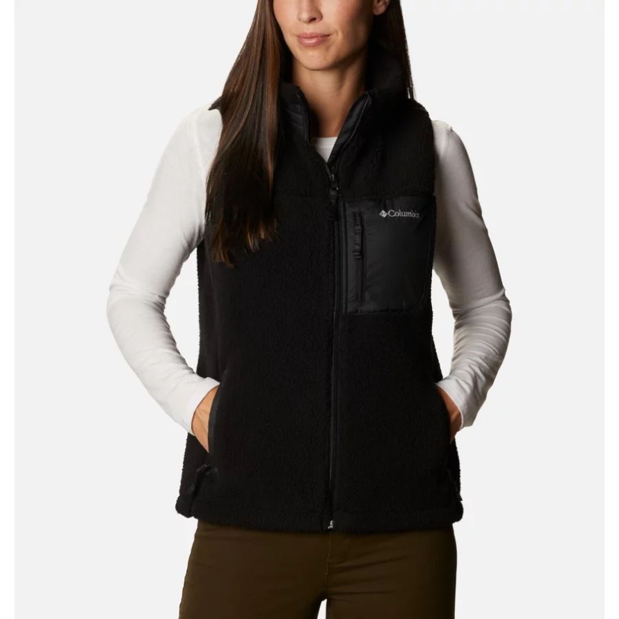 Columbia Women's West Bend Sherpa Fleece Gilet Black/Black