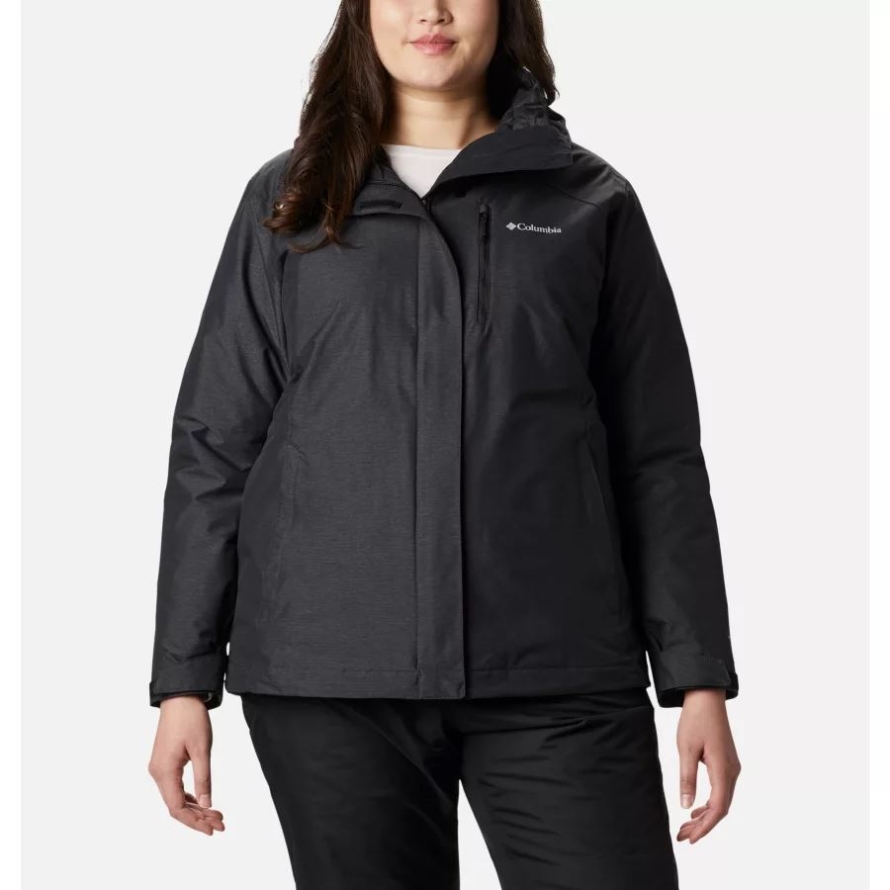 Columbia Women's Whirlibird IV Interchange Jacket Plus Size Black Crossdye