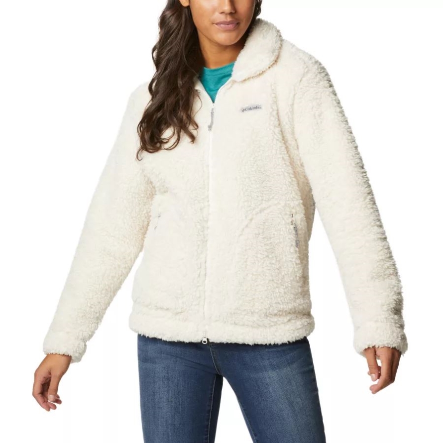 Columbia Women's Winter Pass Sherpa Full Zip Jacket Chalk