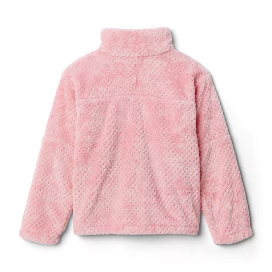 Columbia Youth Fire SideII Sherpa Half Zip Fleece Pink Orchid