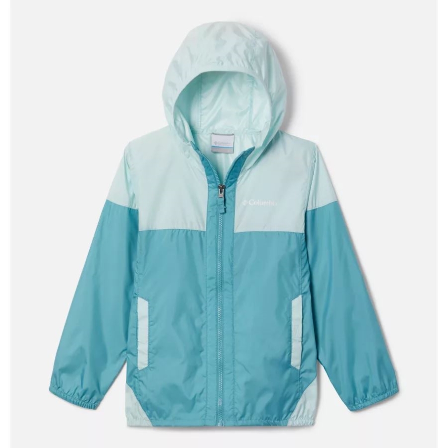 Columbia Youth Flash Challenger Windbreaker Sea Wave/Icy Morn