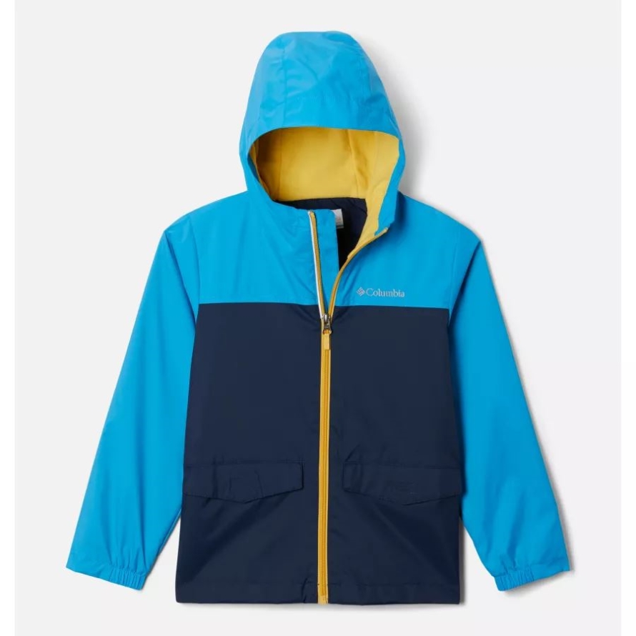 Compass Blue/Collegiate Navy Columbia Boys' Rain-Zilla Jacket