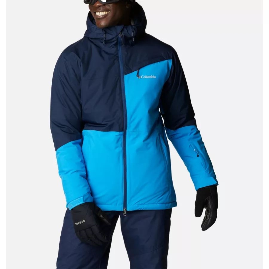 Compass Blue/Collegiate Navy Men's Iceberg Point Waterproof Ski Jacket Columbia