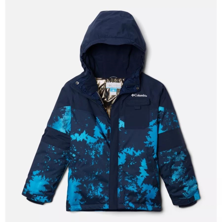 Compass Blue Lookup/Collegiate Navy Boys' Mighty Mogul II Omni-Heat Infinity Insulated Jacket Columbia