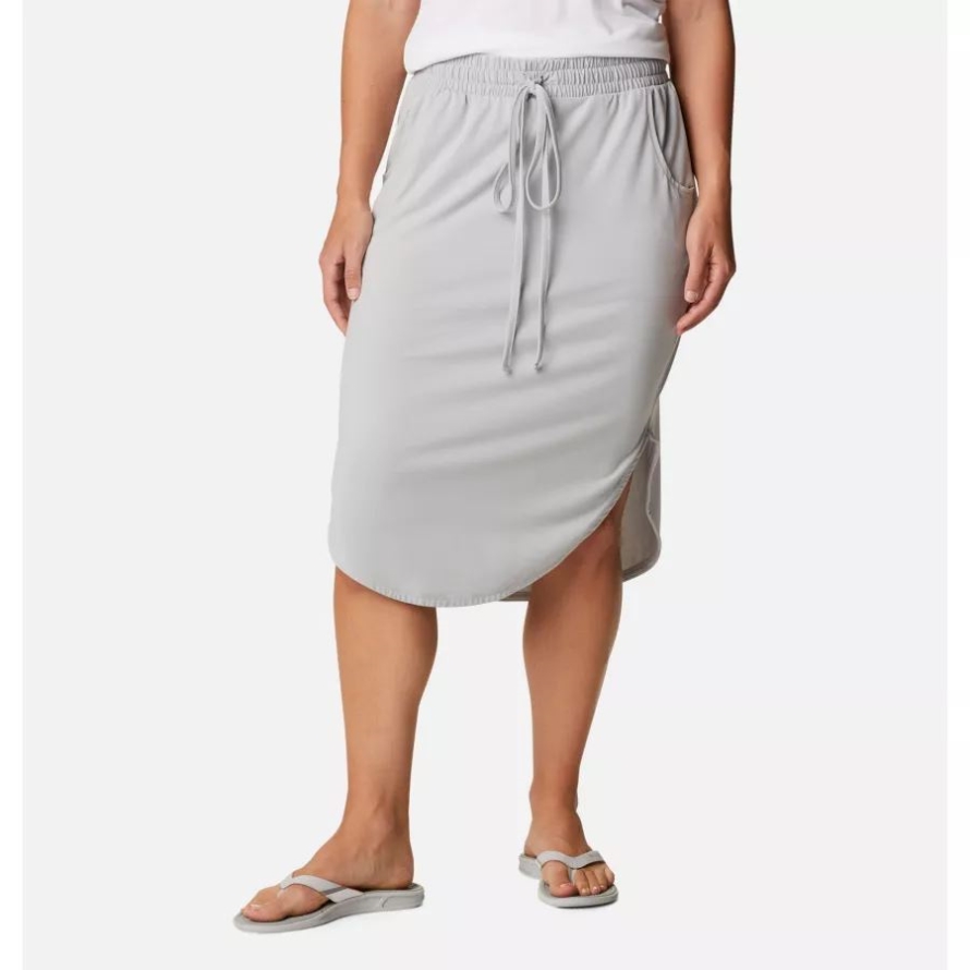 Cool Grey Women's PFG Slack Water Knit Skirt Columbia
