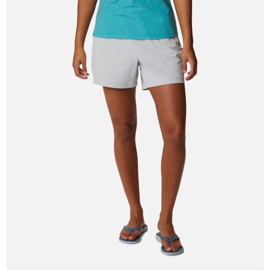 Cool Grey Women's PFG Slack Water Woven Shorts Columbia