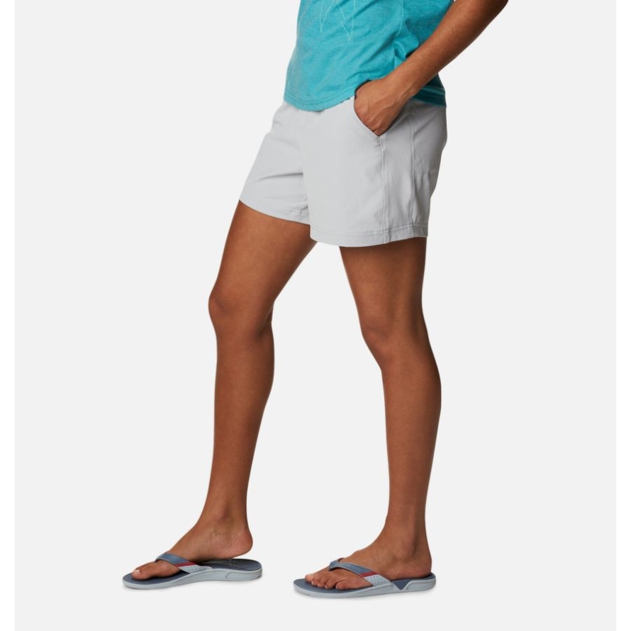 Cool Grey Women's PFG Slack Water Woven Shorts Columbia