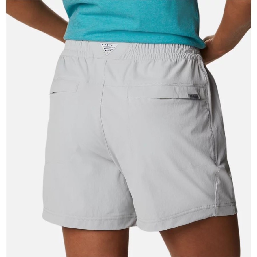 Cool Grey Women's PFG Slack Water Woven Shorts Columbia