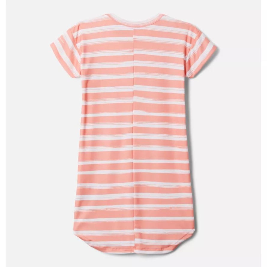 Coral Reef Brush Stripe Columbia Girls' Parker Ridge Dress