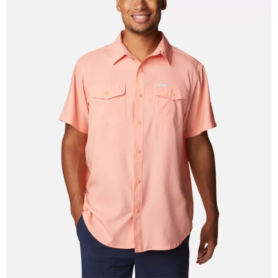 Coral Reef Columbia Men's Utilizer II Solid Short Sleeve Shirt