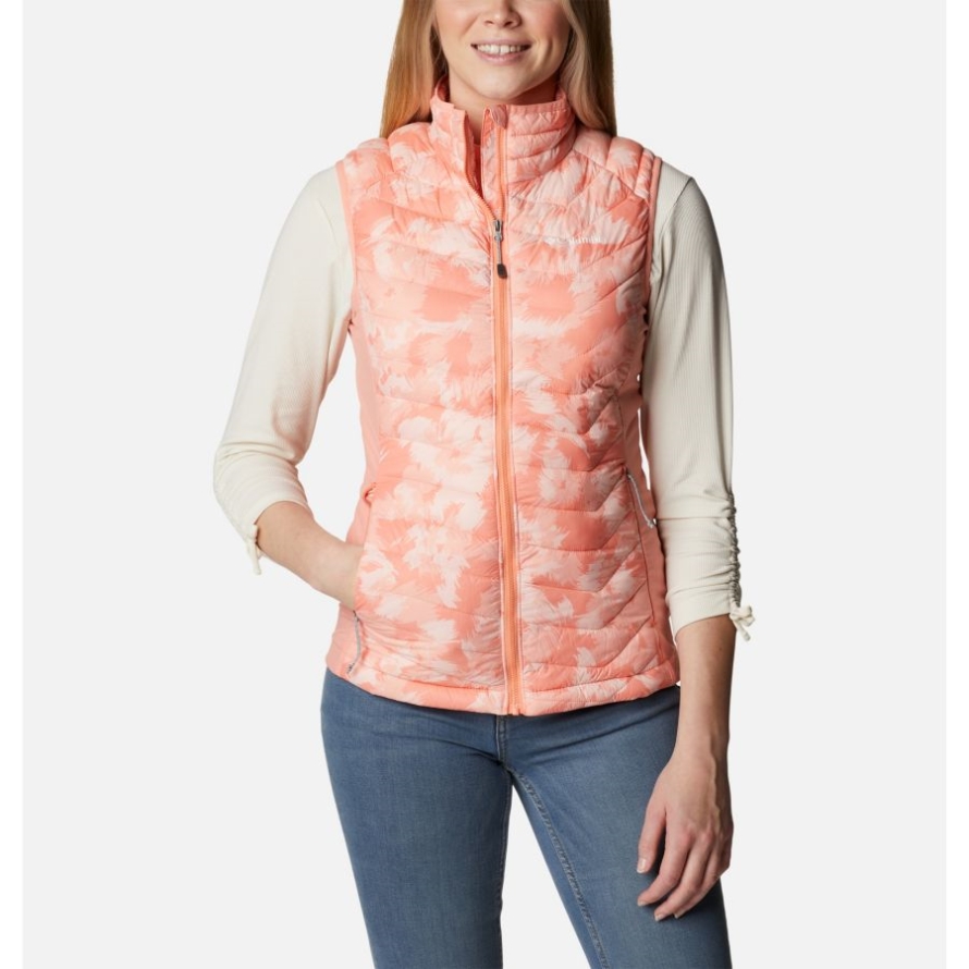 Coral Reef Typhoon Blooms/Coral Reef Women's Powder Pass Vest Columbia