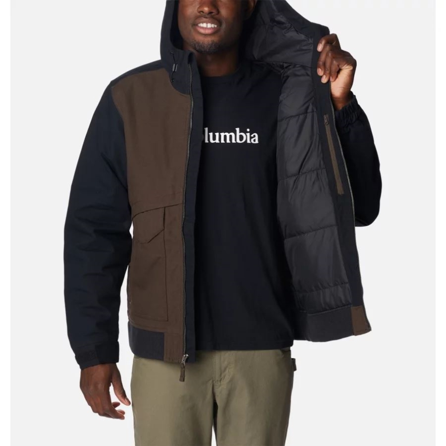 Cordovan/Black Men's Loma Vista II Hooded Jacket Columbia