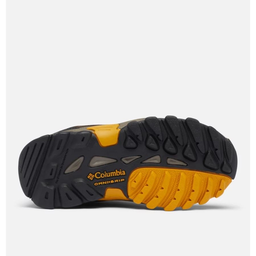 Cordovan/Golden Yellow Columbia Little Kids' Newton Ridge Waterproof Hiking Boot