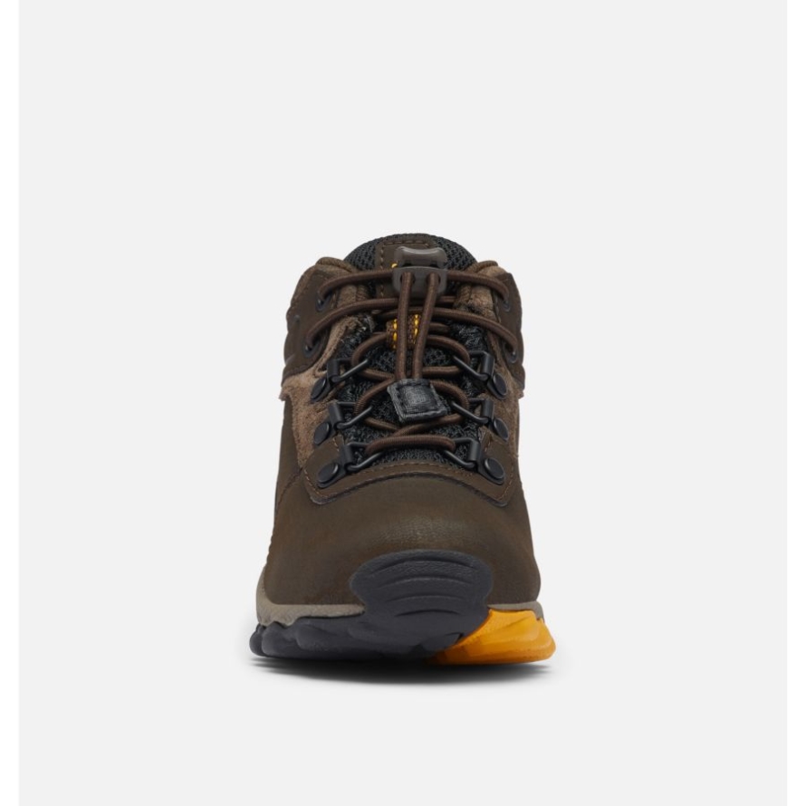 Cordovan/Golden Yellow Columbia Little Kids' Newton Ridge Waterproof Hiking Boot