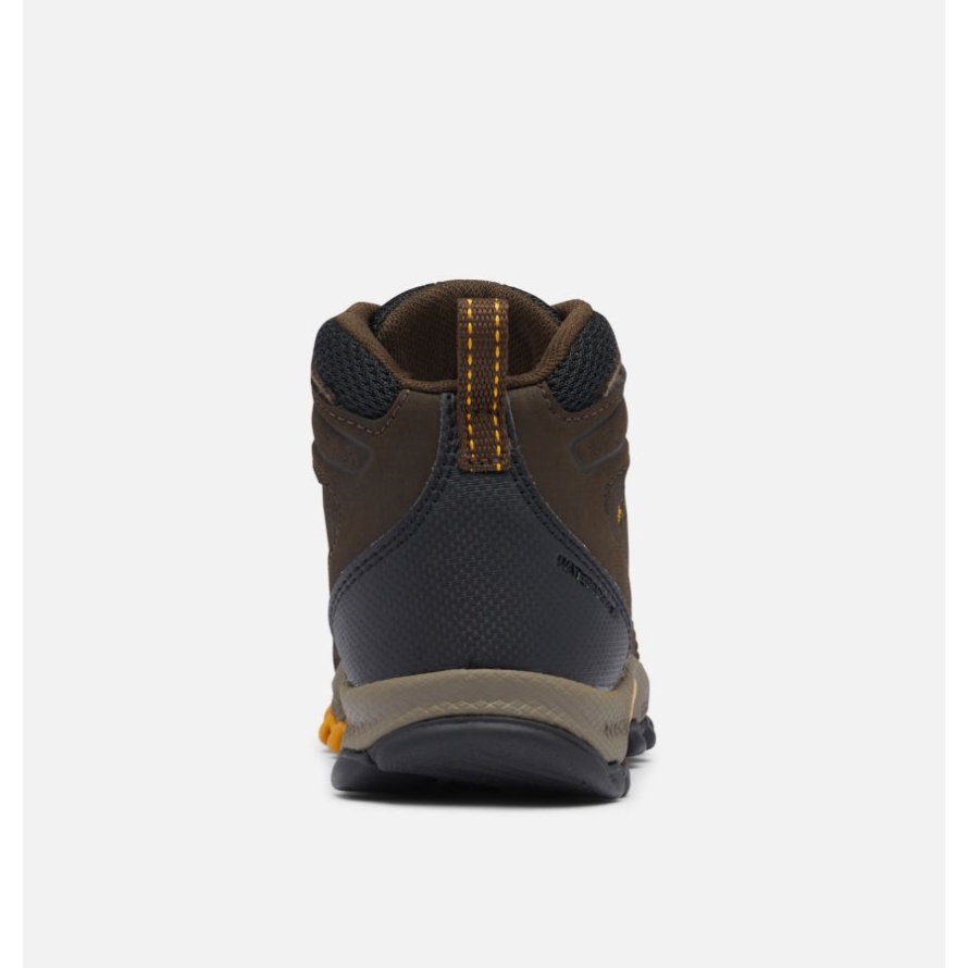 Cordovan/Golden Yellow Columbia Little Kids' Newton Ridge Waterproof Hiking Boot