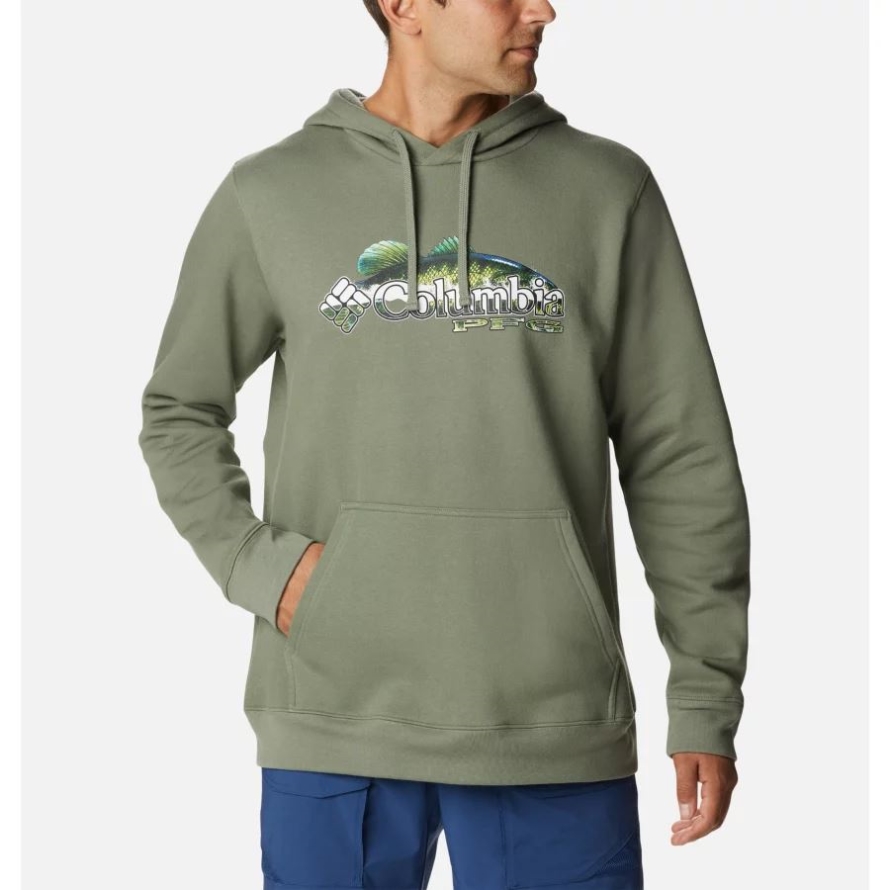 Cypress/Bass Columbia Men's PFG Fish Logo Hoodie