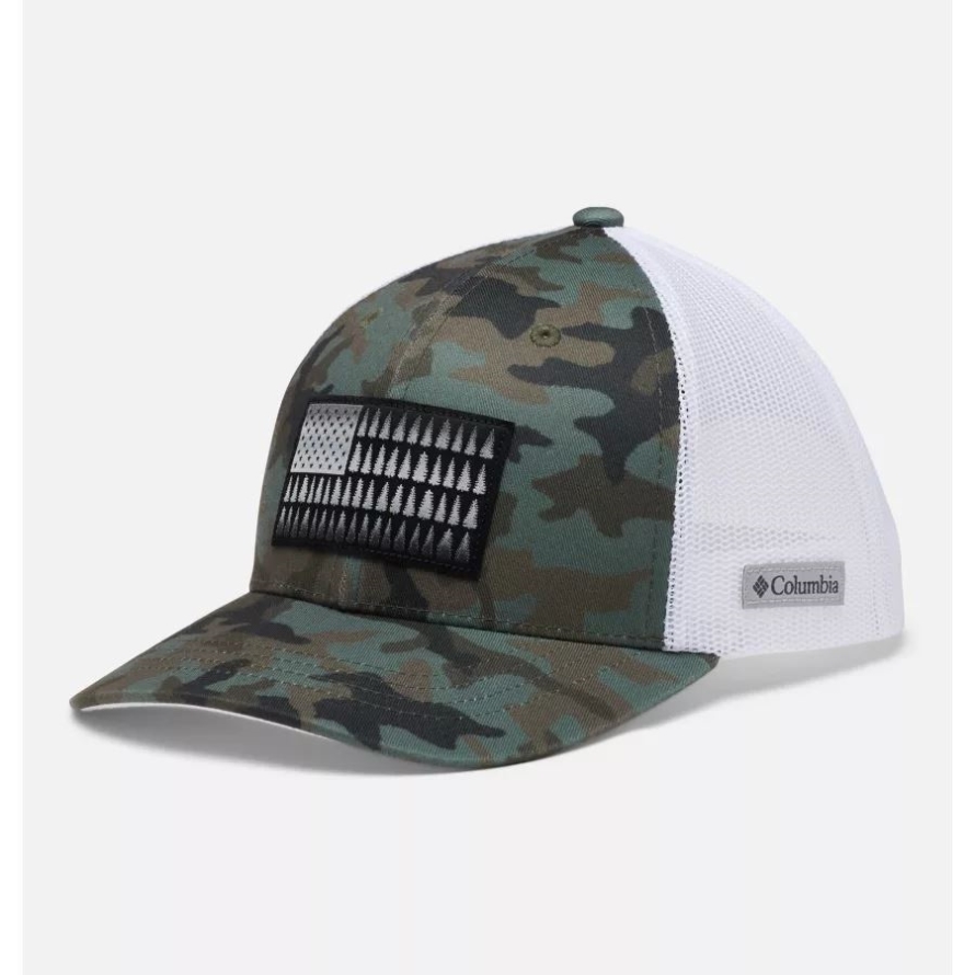 Cypress Trad Camo Tree Flag Columbia Youth Columbia Snap Back Cap