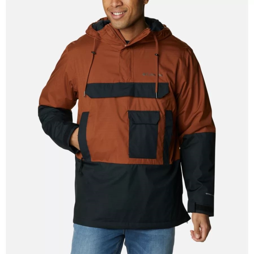 Dark Amber/Black Columbia Men's Buckhollow Waterproof Insulated Anorak